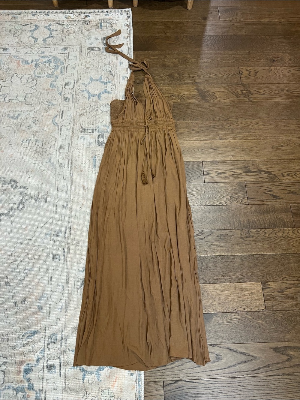 Vici Brown Maxi Halter Dress